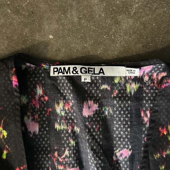 Neon Ditsy Dress size P - Picture 4 of 4